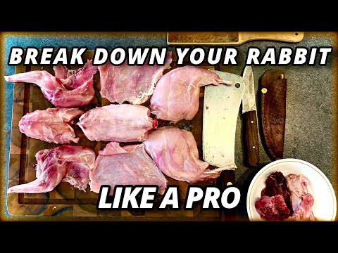 Simple rabbit meat breakdown+ BONE BROTH RECIPE