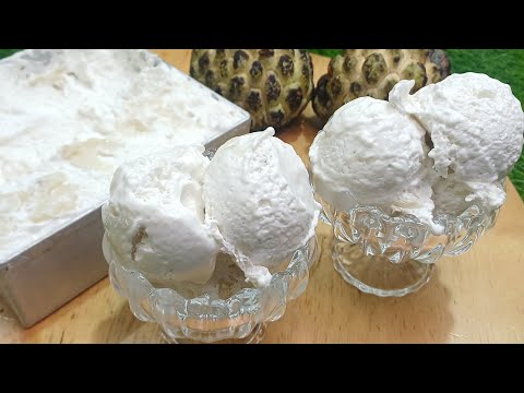 Sitafal Ice Cream Recipe 🍨 | Homemade Custard Apple Ice Cream at Home