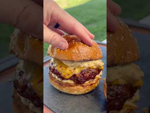 Smoked Cheddar Bacon Burgers