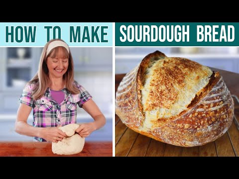 SOURDOUGH BREAD RECIPE For Beginners // clear, non-rambling instructions
