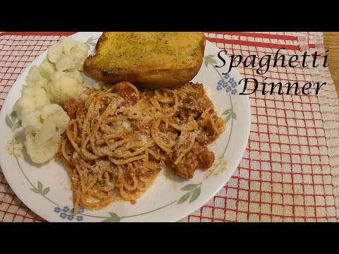 SPAGHETTI DINNER: A COMPLETE FAMILY DINNER MADE EASY