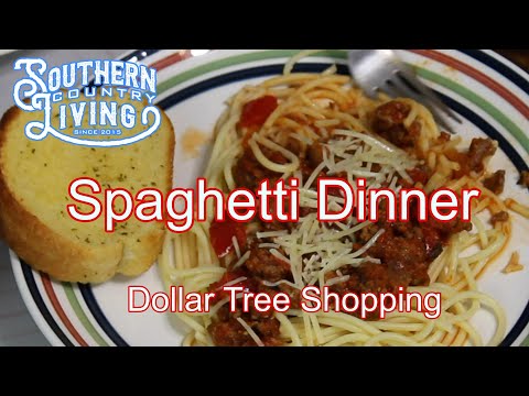 Spaghetti Dinner  — Dollar Tree Shopping