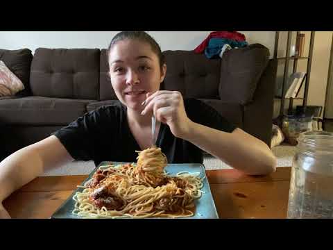Spaghetti Dinner , or… Breakfast ? Mukbang