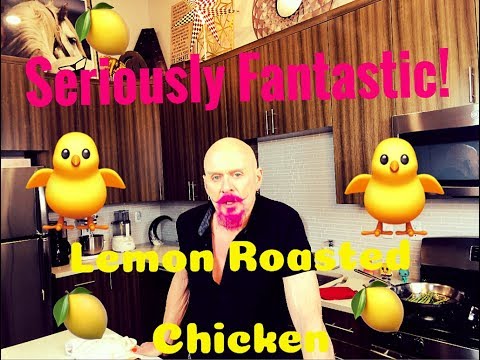 STACHE COOKS LEMON ROASTED CHICKEN W/ ROASTED VEGTABLES