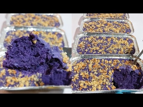 Steamed Ube Moist Cake Recipe