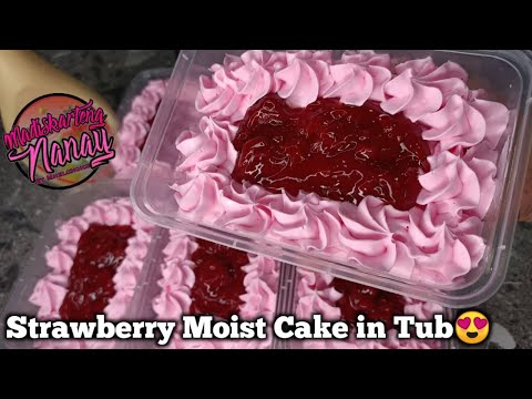 Strawberry Moist Cake By Mhelchoice Madiskarteng Nanay