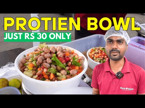 Super Salad of Hyderabad | A Complete Protein Bowl | Healthy Breakfast @StreetFoodZone