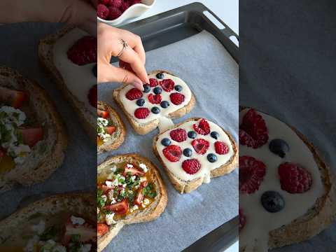 Sweet & Savory Breakfast Idea: Viral Custard Toast & Egg Toast😍 #healthybreakfast #breakfast