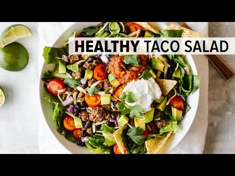 TACO SALAD RECIPE | easy, healthy and customizable to all diets