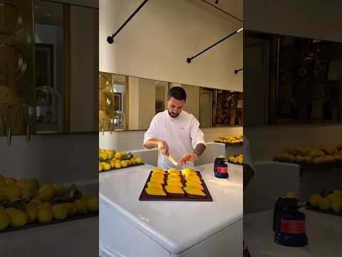 Tasty Lemon Tart 🍋 created by #cedricgrolet #shorts #youtube #cake