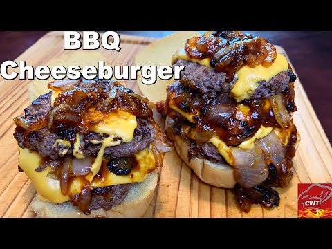The Best BBQ Triple Cheeseburger Recipe