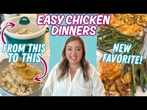 THE BEST CHICKEN DINNERS | CROCKPOT AND SHEET PAN DINNERS FOR BUSY NIGHTS | MUST TRY RECIPES