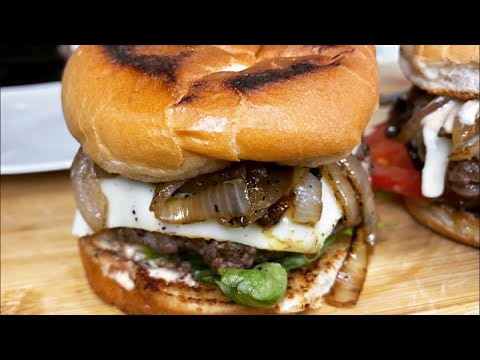 The BEST homemade juicy burger recipe