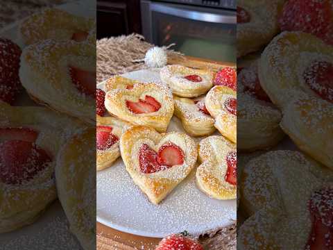 The Best Strawberry Cream Cheese Danish Easy Recipe #shorts