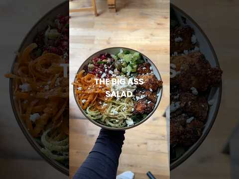 THE BIG SALAD BOWL 💕✨🥹 low calorie high protein!! #highprotein #lowcalorierecipes #saladrecipe