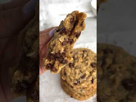 The brown butter oatmeal chocolate chip cookies you didn’t know you needed until now. #cookies