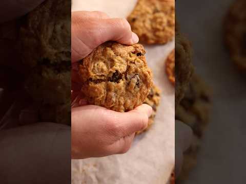 The Chewiest Oatmeal Raisin Cookies