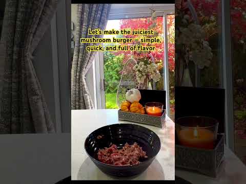 The Juiciest Homemade Mushroom Burger 🍔 | Easy & Flavorful Recipe