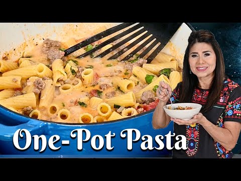 THE ONE POT PASTA EVERYONE WILL LOVE: Easy Dinner Idea/Pasta, Italian Sausage & Creamy Tomato Sauce