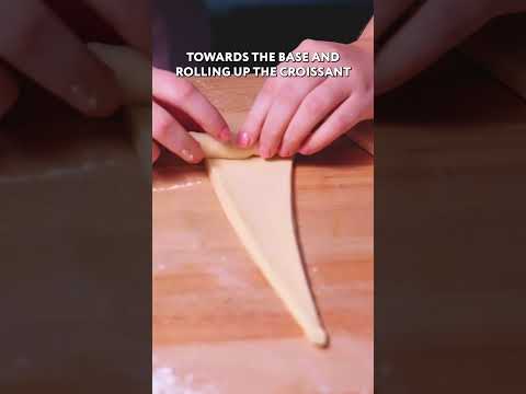 The only way to roll croissants #baking #bread #cooking #food #fyp