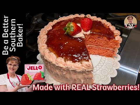 The Ultimate Strawberry Cake – Moist With Real Strawberries – Mama's Southern Recipes