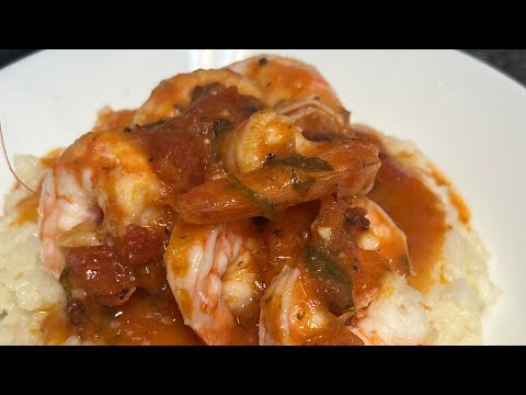 Thermomix Garlic Prawns on Parmesan Risotto