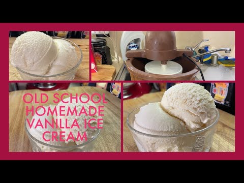 THIS IS THE BEST WAY TO MAKE HOMEMADE ICE CREAM/OLD SCHOOL  HOMEMADE  VANILLA ICE CREAM