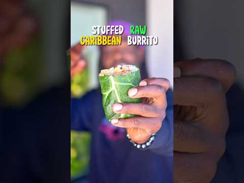 This Stuffed Raw Caribbean Wrap is one of my best creations 🙌🏾👌🏾🌯  #recipes
