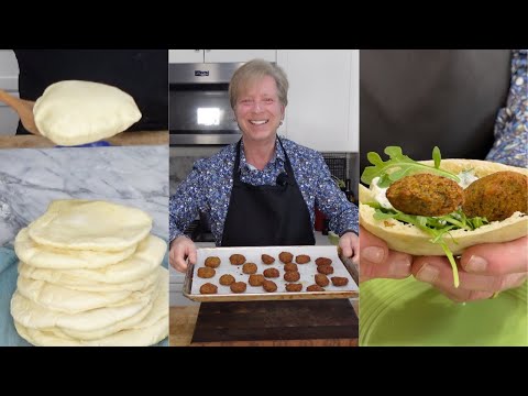 This was FUN! Making Pita Bread & Falafel for Dinner!