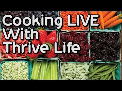 Thrive Life Recipe Strawberry Banana Frozen Yogurt –  Red Beans and Rice – Flaky Biscuits LIVE