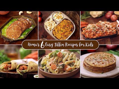 Tiffin Recipes for Kids | Quick and Easy Tiffin Ideas | Monday to Saturday Kids Breakfast Recipes