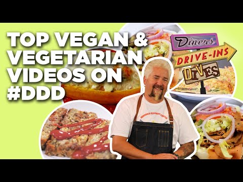 Top 10 Vegan & Vegetarian Videos on #DDD with Guy Fieri | Diners, Drive-Ins, and Dives