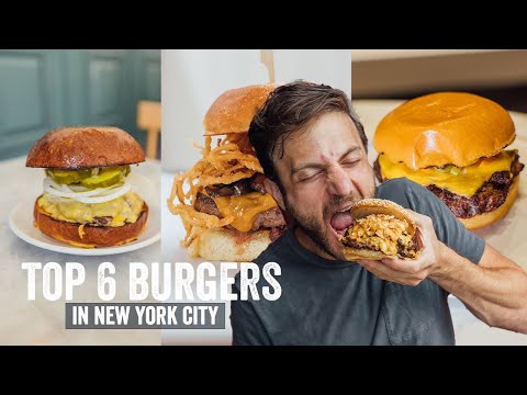 Top 6 MUST EAT Burgers in NYC! | Jeremy Jacobowitz