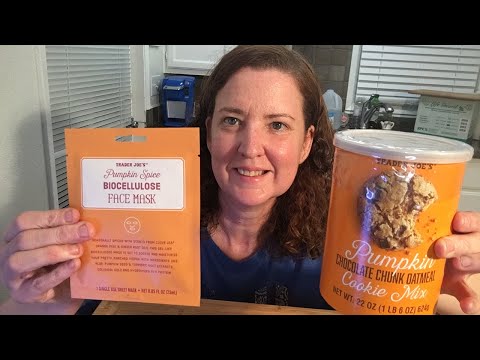Trader Joe’s pumpkin chocolate oatmeal cookies and Pumpkin Face Mask Live Review!