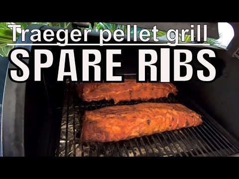Traeger pellet grill smoked Spare Ribs recipe that you can do