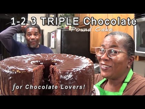 Triple Chocolate Fudgy Pound Cake | for CHOCOLATE LOVERS | #PoundCakeQueen👑 Strikes Again!