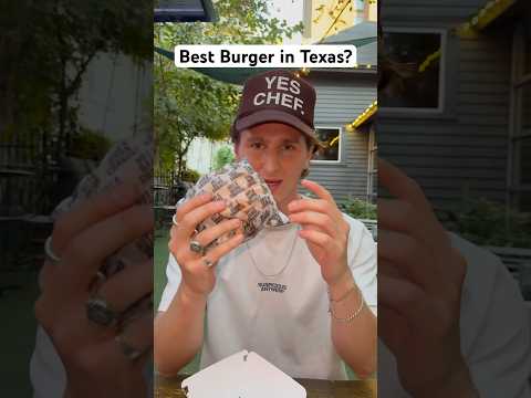 Trying supposedly the best burger in Texas 📍NADC, Austin #burger #texas #austin #food #mukbang