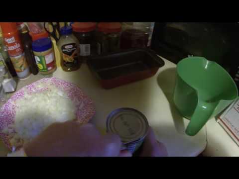 Uncle Rob's Red Brick Oven Meatloaf Recipe Ingredient Mixture, Ajo, AZ, 22 October 2016, GOPR5561