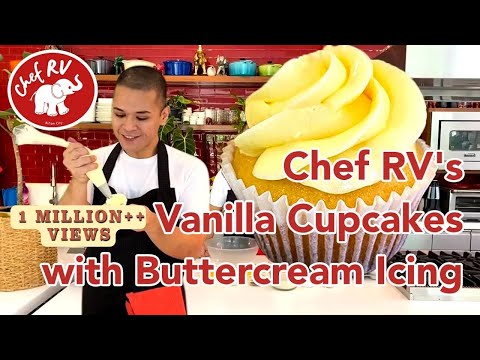 VANILLA CUPCAKES WITH STABLE BUTTERCREAM ICING