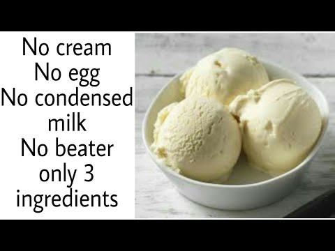 Vanilla ice cream in lockdown | Only 3 ingredients – HIRA'S RECIPES