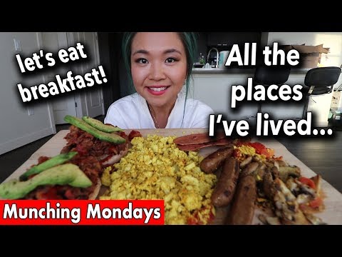 Vegan FULL ENGLISH BREAKFAST Mukbang // Munching Mondays Ep.3