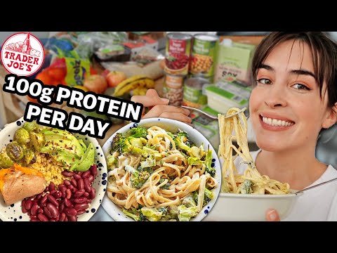 VEGAN Grocery Haul & 7-Day Meal Plan for 100g Protein Per Day at Trader Joe's