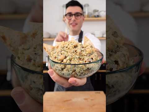 Vegan Tuna with mashed chickpeas