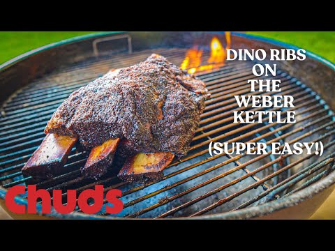 WEBER KETTLE DINO RIBS | Chuds BBQ