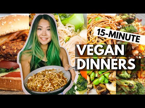 WEEK OF VEGAN WEEKNIGHT DINNERS (15 MINUTE BUDGET FRIENDLY VEGAN RECIPES!)