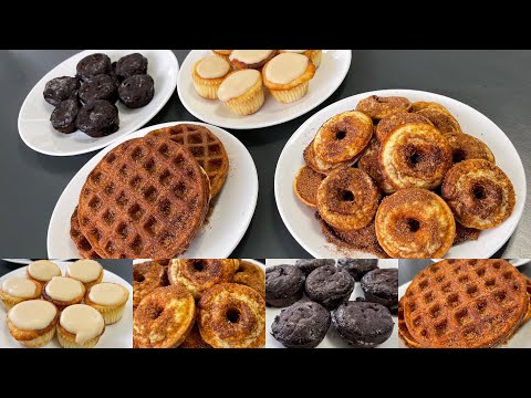 Weekend Keto Treat Prep With Me! Keto Donuts, Vanilla Cupcakes & Flourless Brownies.