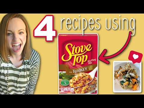 What to make with STUFFING MIX!?! 4 easy and TASTY meals!