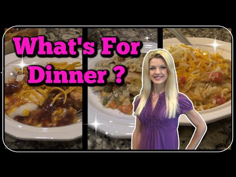 What's For Dinner? | Easy Chicken Pot Pie | Taco Spaghetti | Mashed Potato Casserole with Chicken