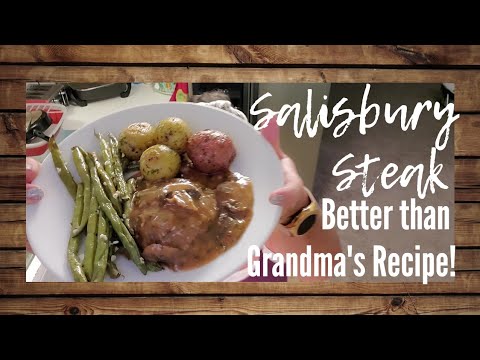 WHATS FOR DINNER TONIGHT|Simple SALISBURY STEAK Recipe|How to cook RESTAURANT meals at HOME