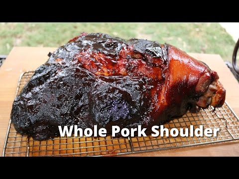 Whole Pork Shoulder Recipe | BBQ Pork Shoulder on Ole Hickory Smoker Malcom Reed HowToBBQRight
